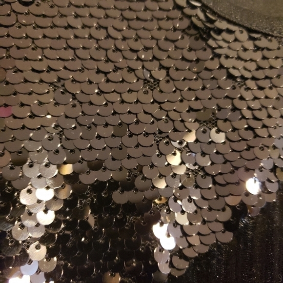 NWT Black Romeo Juliet Couture Sequin Velvet Dress - Picture 5 of 10